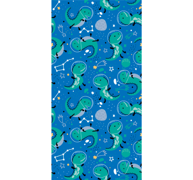 Vicces dínók bolygók gyermek Sávroló - TenStickers