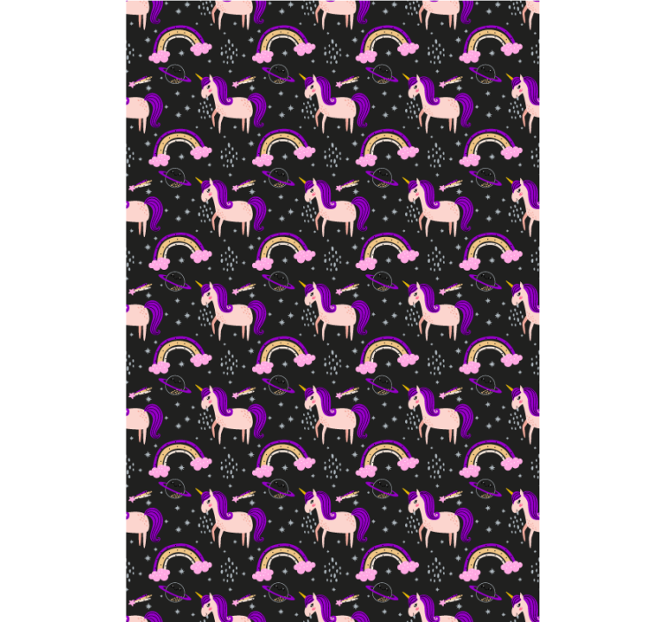 Rózsaszín egyszarvúk és ívek redőnyök gyerekeknek - TenStickers