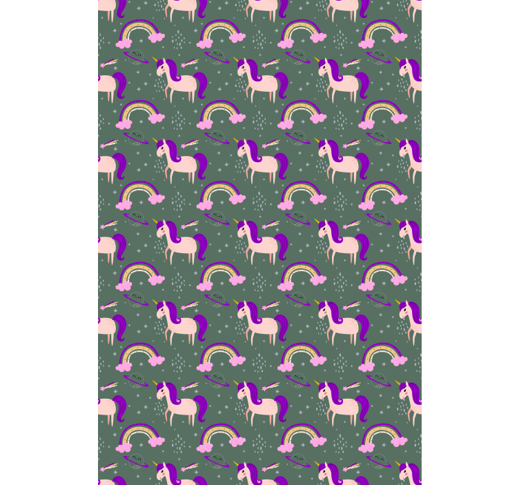 Lila unikornis minta Redőnyök gyerekek - TenStickers