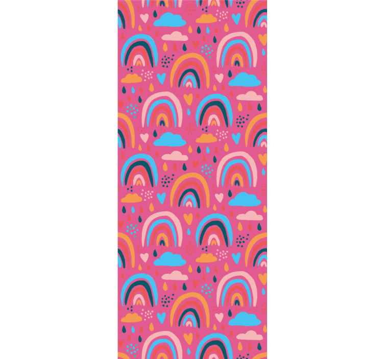Színes szivárvány minta Redőnyök gyerekek - TenStickers