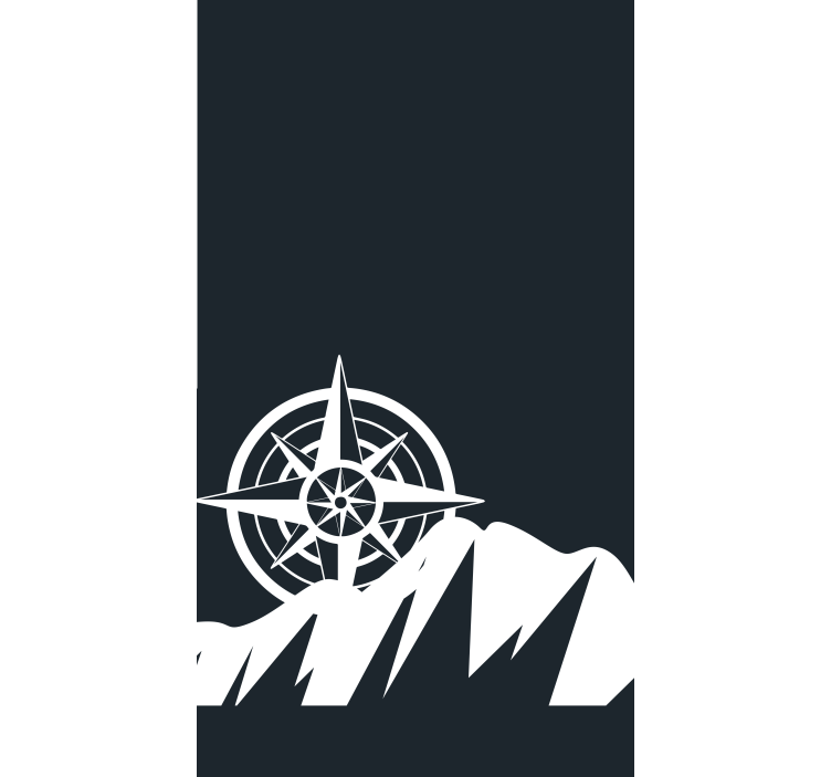 Hegyi és iránytű eredeti Sávroló - TenStickers