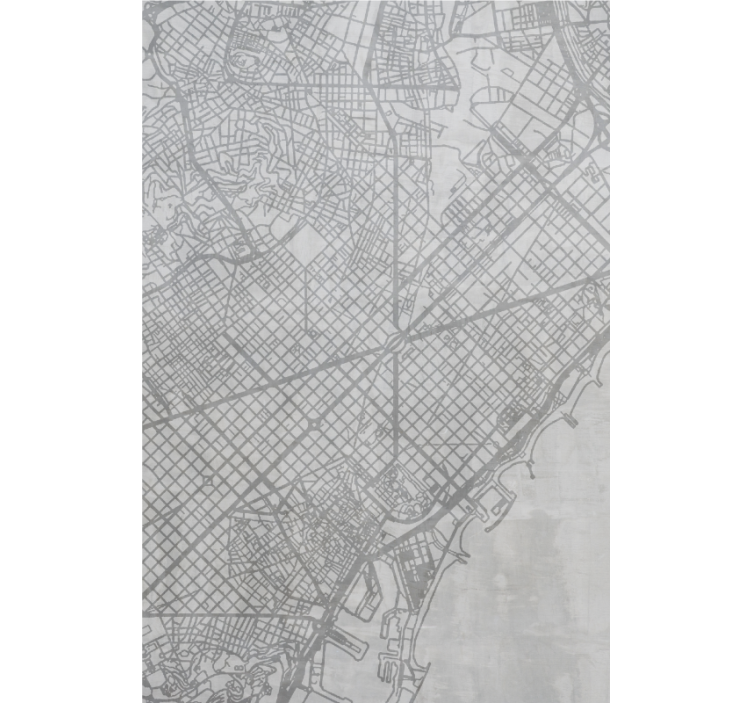 Város térképe barcelona nappali Sávroló - TenStickers