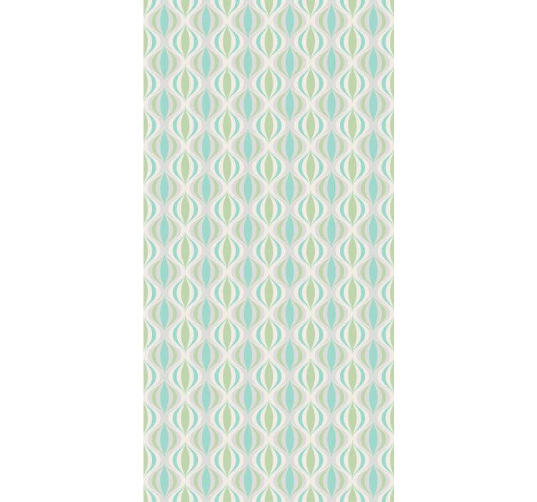 Világos színek 70-es évek mintájú vintage roló - TenStickers