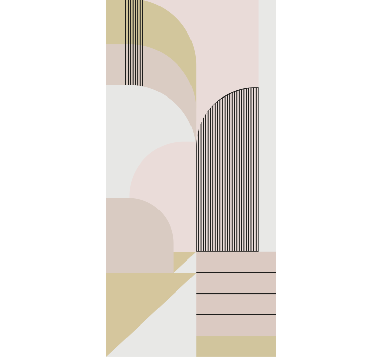 Geometriai görbe kialakítás Redőnyök modern - TenStickers