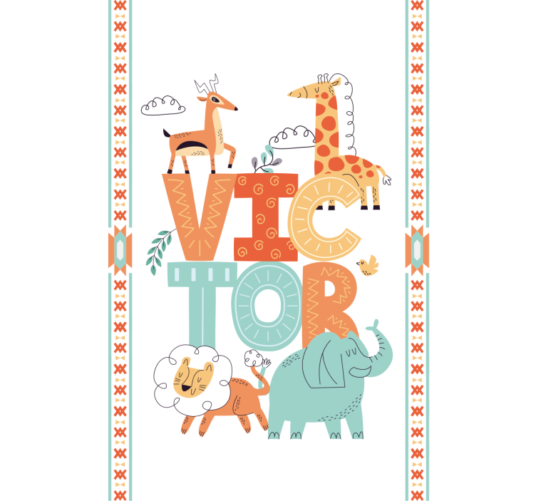 Vadállatok névvel Redőnyök gyerekek - TenStickers