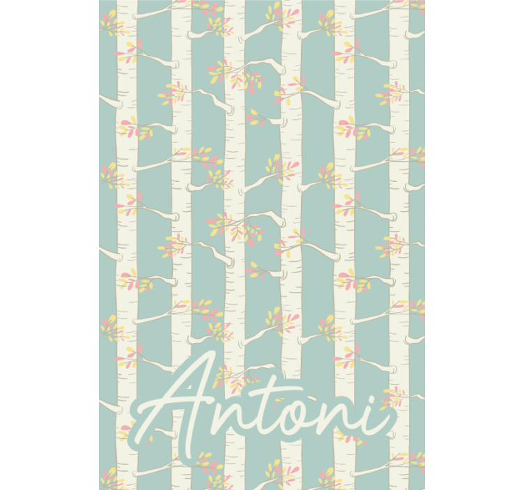 Névvel ellátott nyírfák redőnyök fák - TenStickers