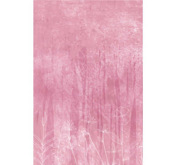 Virágos sziluett design Redőnyök Virágok és növények - TenStickers