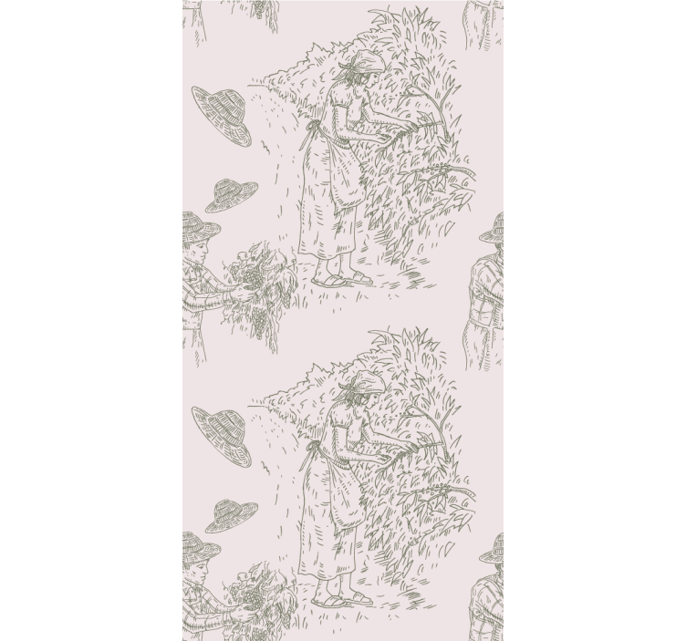 Betakarítás jelenet évjárat Redőnyök elegáns - TenStickers