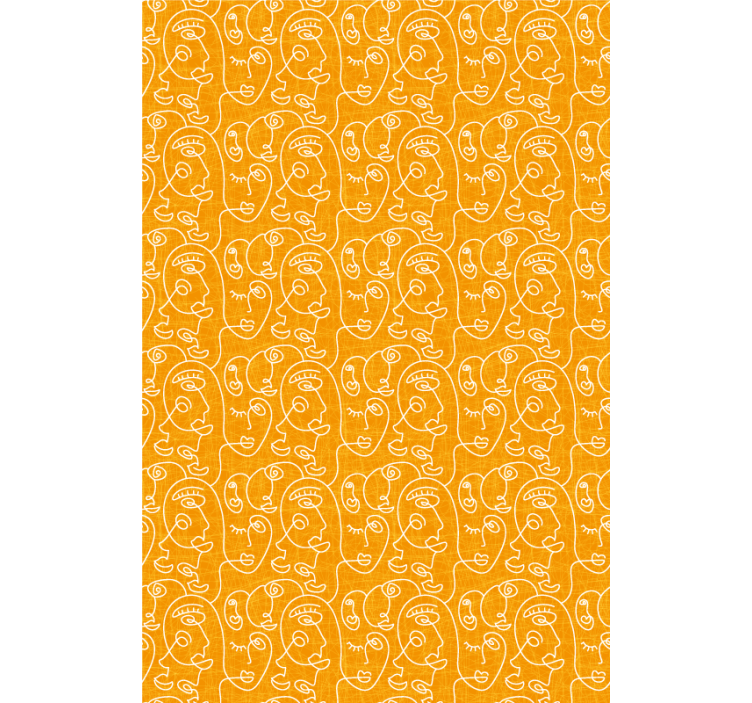 Stilizált arcminták redőnyök rajzokkal - TenStickers