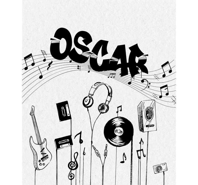 Zene személyre szabott egyedi nyomtatott ablakbúra - TenStickers