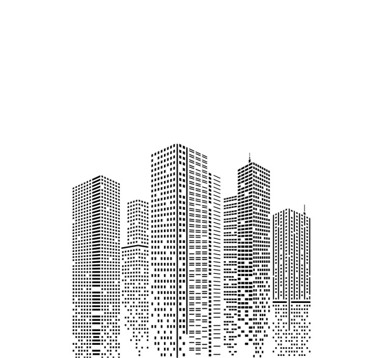 Skyline iroda eredeti Sávroló - TenStickers