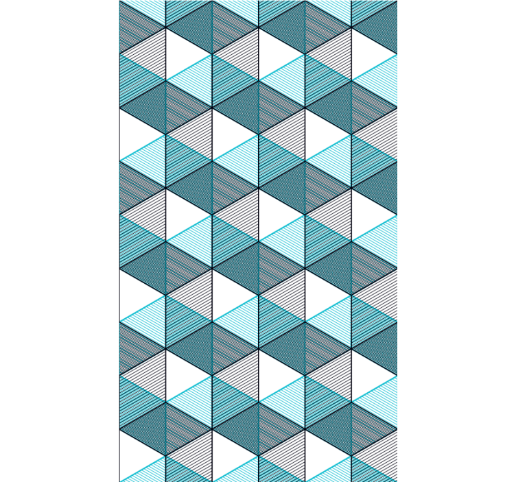 Geo kocka illúzió textúrák és minták Sávroló - TenStickers