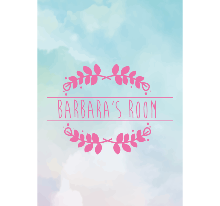 Redőnyök gyerekek egyedi nevű szoba - TenStickers