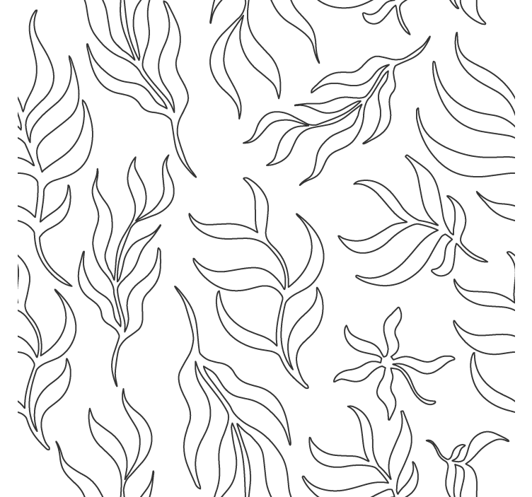 Redőnyök modern sziluettje virágmintás - TenStickers