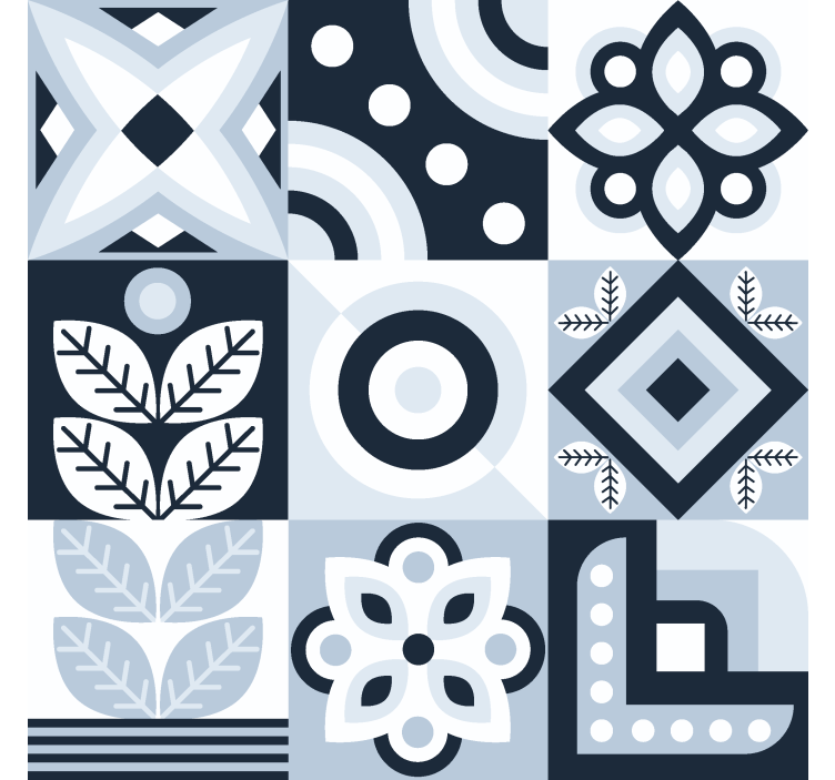 Redőnyök Skandináv / északi csempe minta - TenStickers