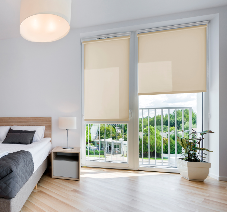 Bézs áttetsző hálószoba roló - TenStickers