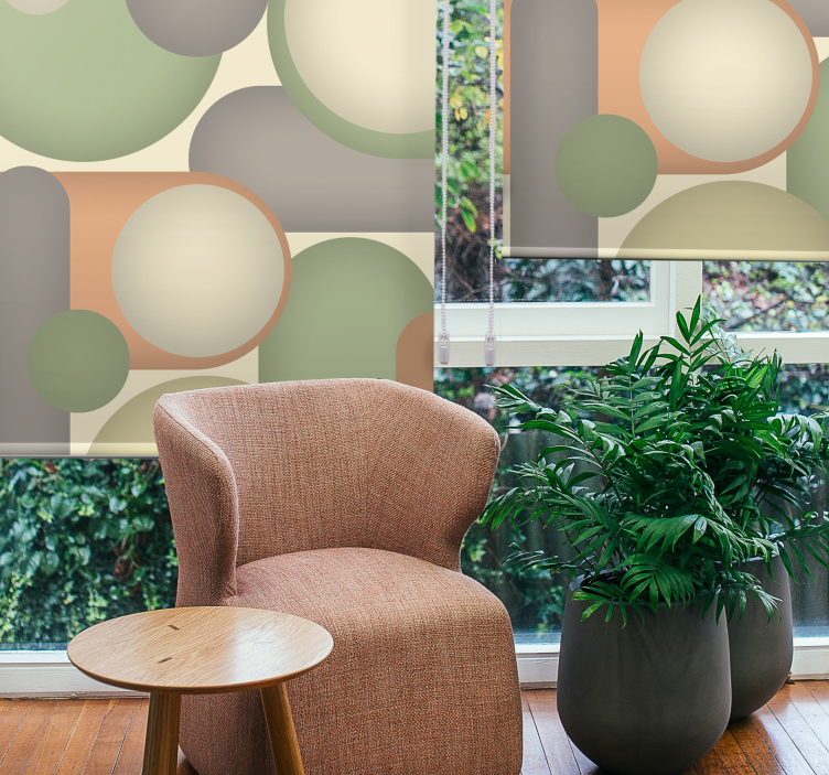 Geometrikus kör elrendezés Redőnyök modern - TenStickers