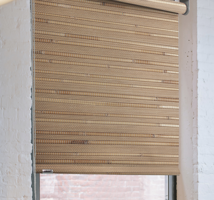 Csíkos világosbarna deszka rusztikus Rolók - TenStickers