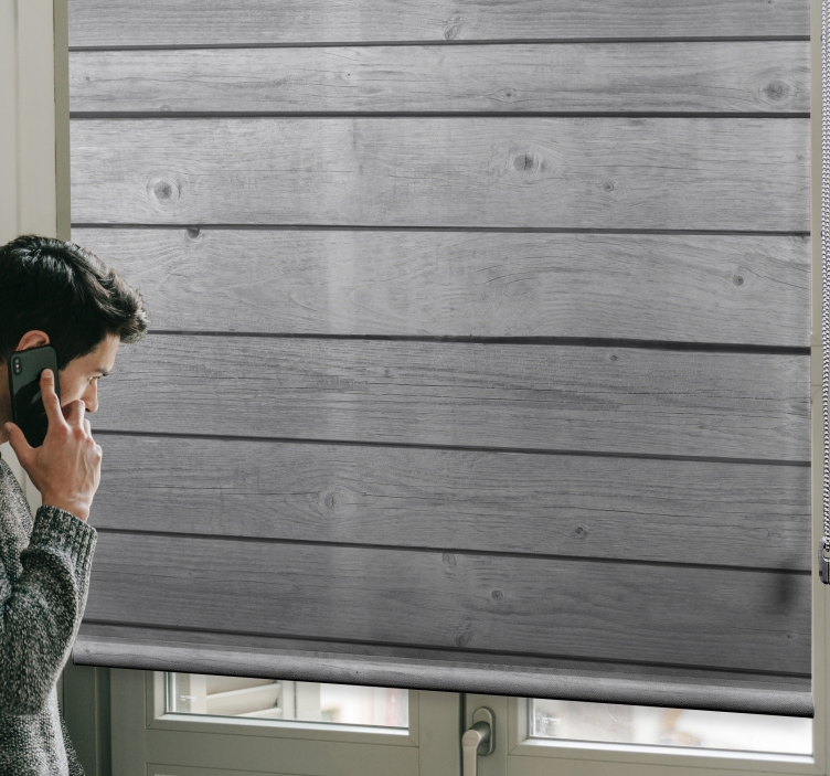 Fa sötét szürke rusztikus Rolók - TenStickers