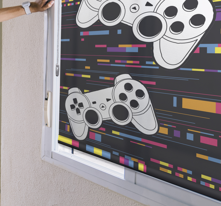 Többszínű távoli konzol geek Sávroló - TenStickers