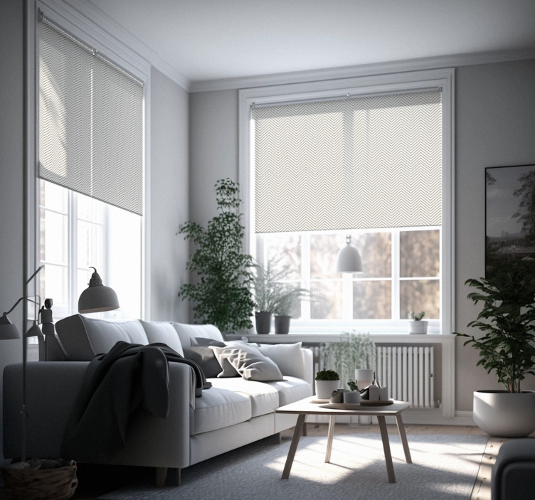 Szürke vonalak rusztikus roló - TenStickers