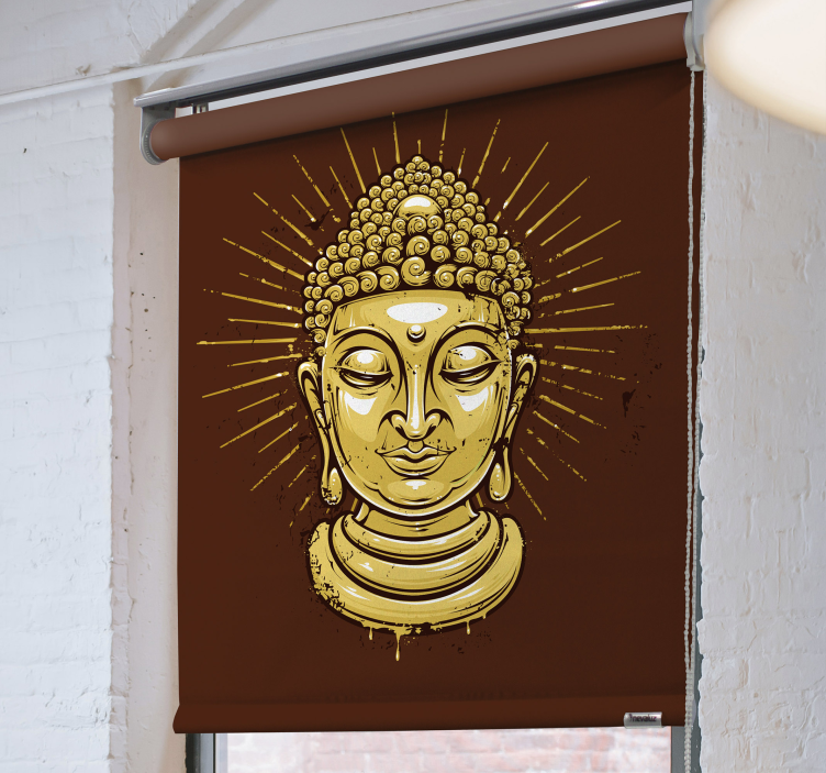 Arany buddha sillouhette zen Rolók - TenStickers