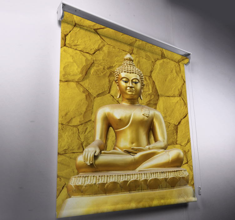 Arany buddha zen sárga Rolók - TenStickers