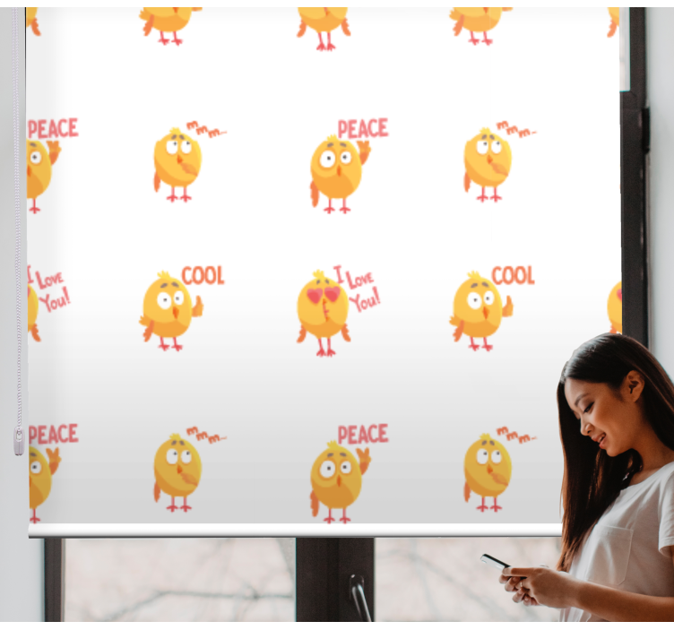 Aranyos madarak kifejezések redőnyök állatok - TenStickers