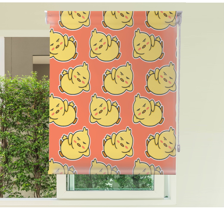 Sárga baba csaj karakterek redőnyök állatok - TenStickers