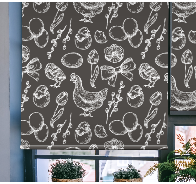 Bájos csirke minták redőnyök állatok - TenStickers