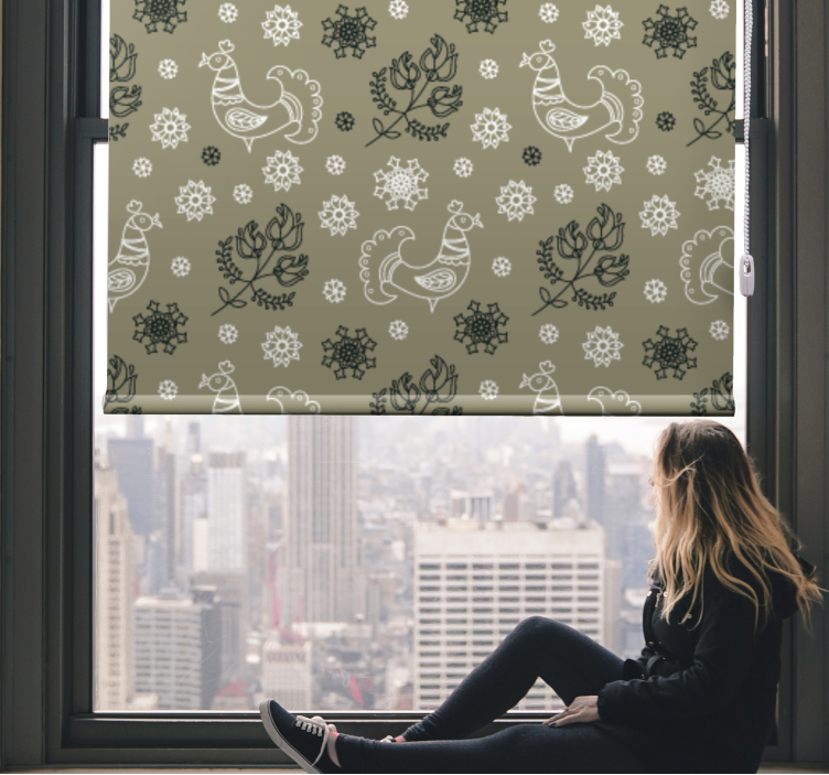 Bájos madár minták redőnyök állatok - TenStickers