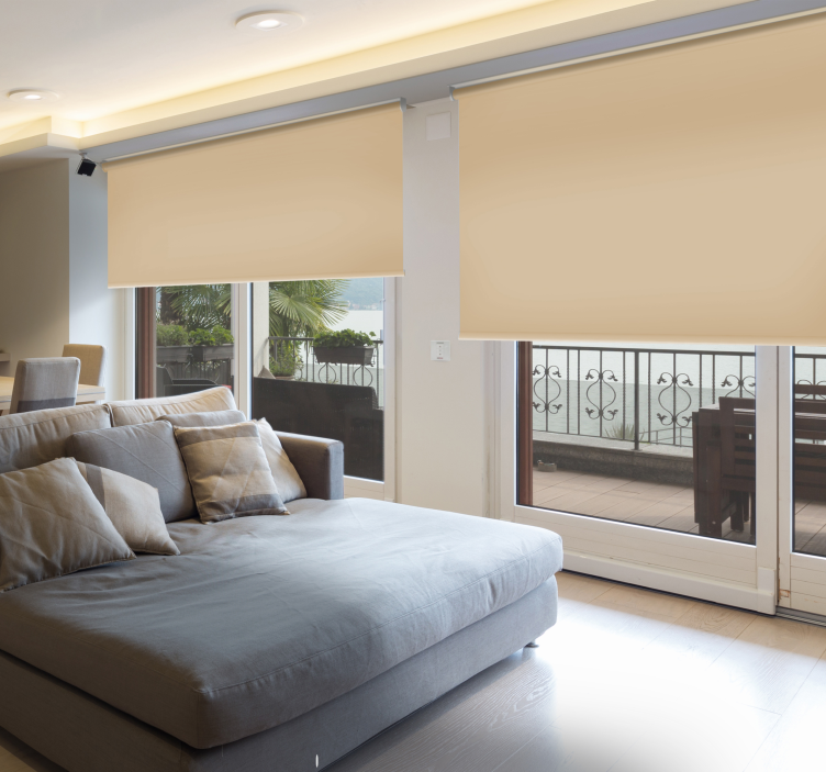 Bézs sötétítő hálószoba roló - TenStickers