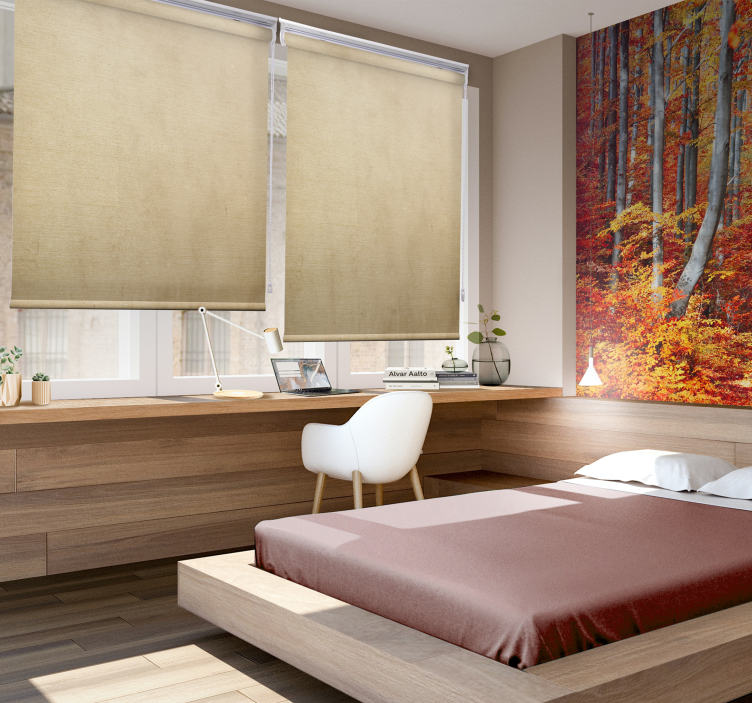 Bézs tónusú rusztikus redőny - TenStickers