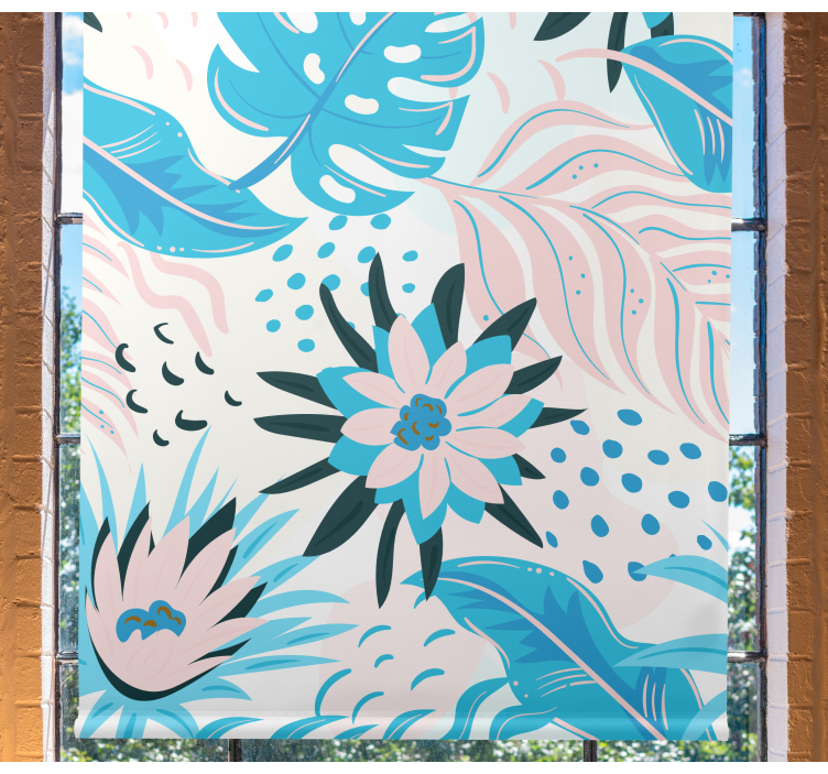 Botanikai minta tervezés Redőnyök Virágok és növények - TenStickers