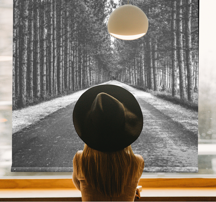 Derűs erdei ösvény Redőnyök egyéb Roló - TenStickers