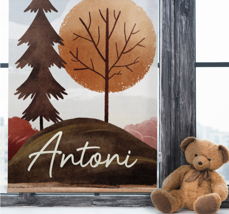 északi erdő névvel Redőnyök gyerekek - TenStickers