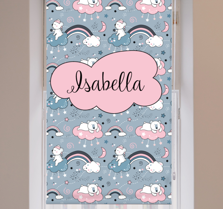 Medve szivárvány névvel Redőnyök gyerekek - TenStickers