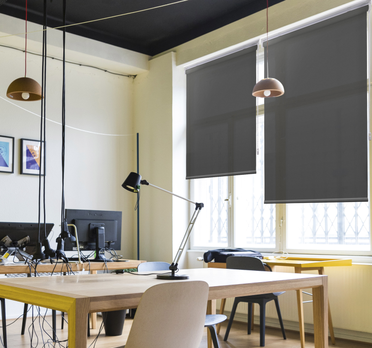 Faszén szürke sima színű elegáns Sávroló - TenStickers