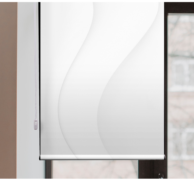 Fehér modern formák fő hálószoba Sávroló - TenStickers