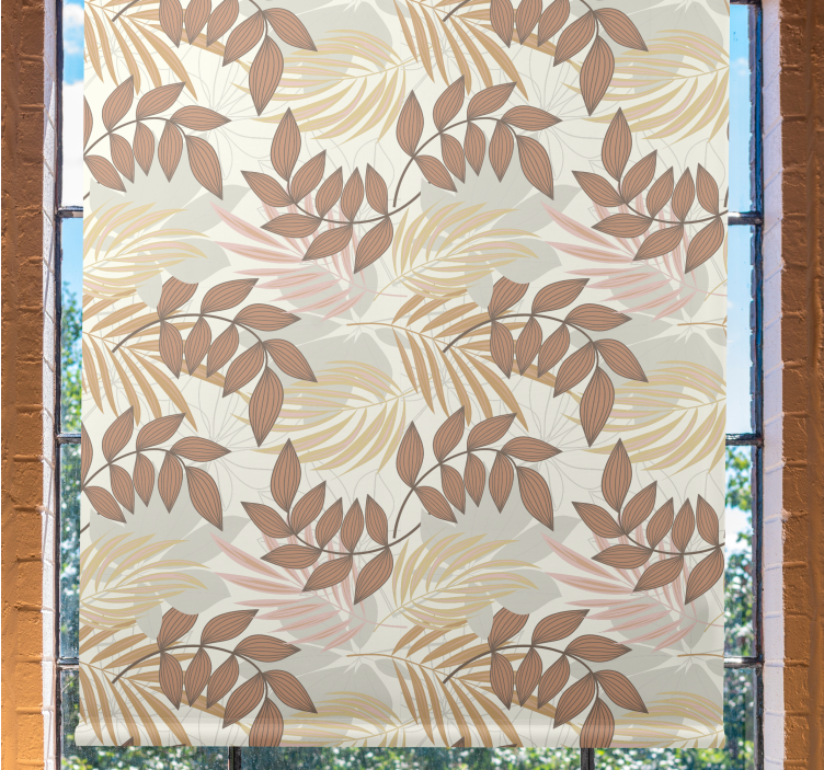 Finom levélminta Redőnyök Virágok és növények - TenStickers