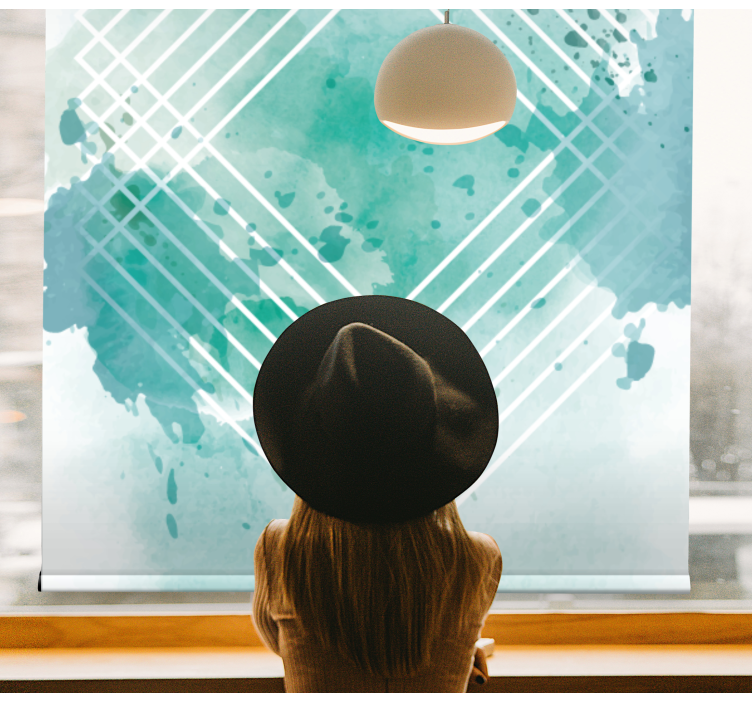 Geometriai akvarell minta Redőnyök modern - TenStickers