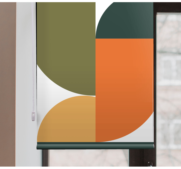 Geometriai forma fúzió Redőnyök modern - TenStickers