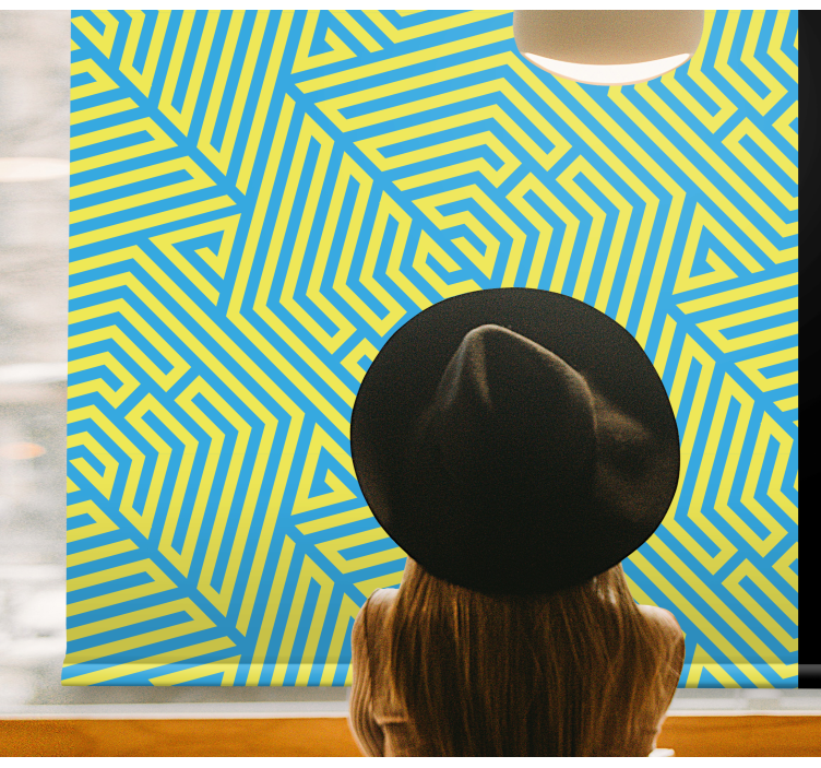 Geometriai lineáris elrendezés Redőnyök textúra és a minta - TenStickers