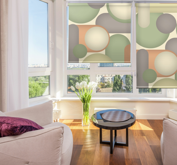 Geometrikus kör elrendezés Redőnyök modern - TenStickers