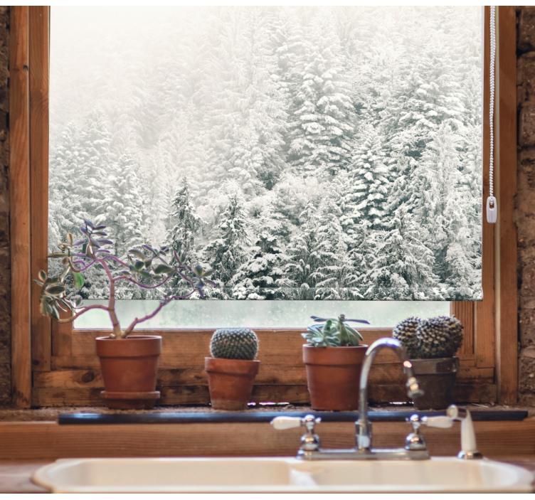 Havas fenyők redőnyök fák - TenStickers