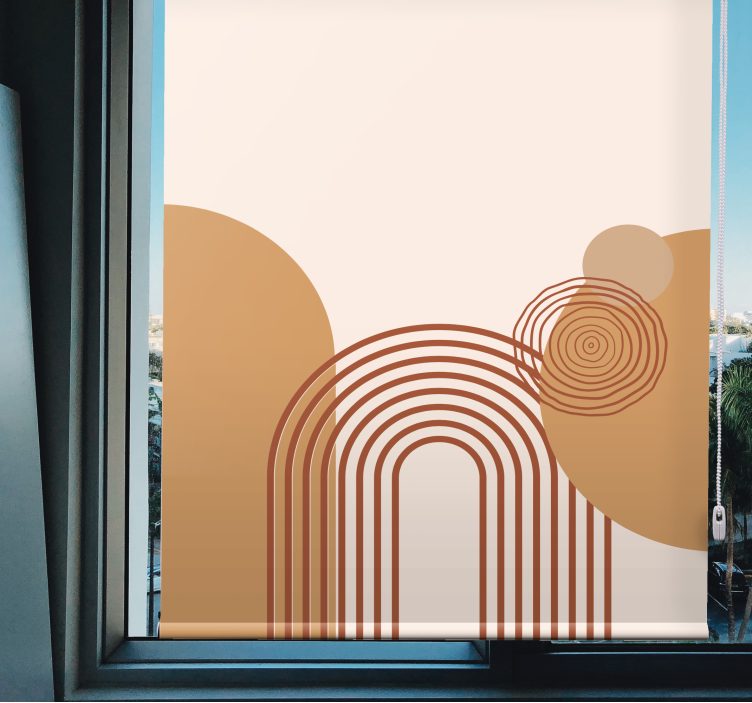 ívelt vonalú bézs kivitel Redőnyök modern - TenStickers