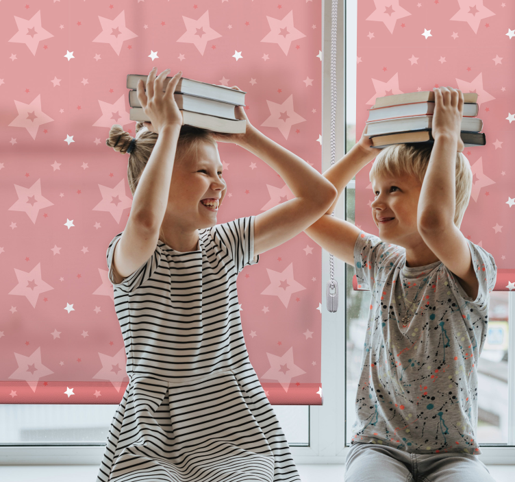 Játékos csillagos minta Redőnyök gyerekek - TenStickers