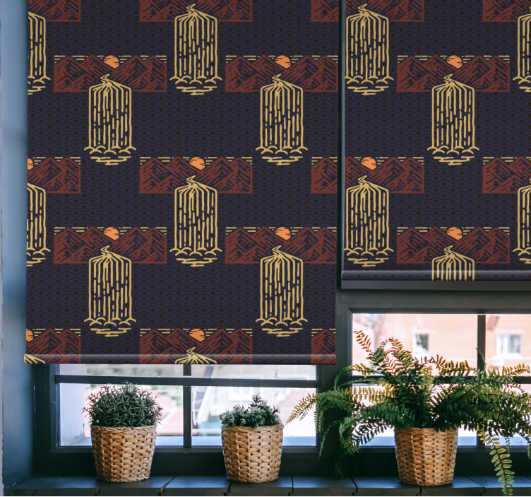 Naplemente vízesésekkel Redőnyök több évjáratú - TenStickers