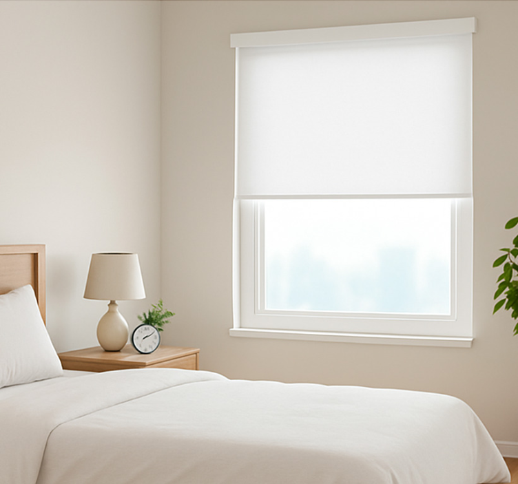 Letisztult, egyszerű dizájn Redőnyök fehér - TenStickers