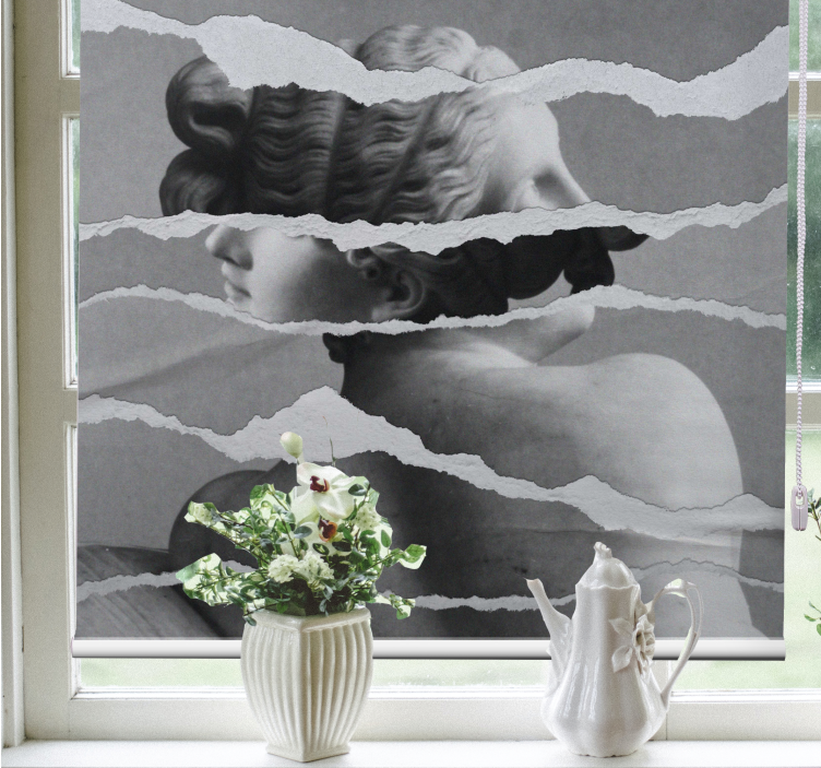 Mellszobor tisztelgés redőnyök rajzokkal - TenStickers